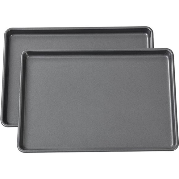 Wilton Easy Layers Sheet Cake Pan, 2-Piece Set, Rectangle Steel Sheet Pan - Picture 1 of 6